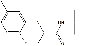 N-tert-butyl-2-[(2-fluoro-5-methylphenyl)amino]propanamide 구조식 이미지