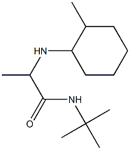 N-tert-butyl-2-[(2-methylcyclohexyl)amino]propanamide 구조식 이미지