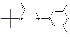 N-tert-butyl-2-[(3,5-difluorophenyl)amino]acetamide Structure