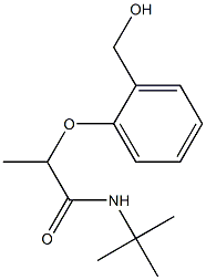 N-tert-butyl-2-[2-(hydroxymethyl)phenoxy]propanamide Structure