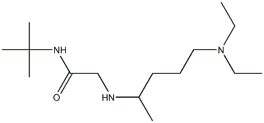 N-tert-butyl-2-{[5-(diethylamino)pentan-2-yl]amino}acetamide 구조식 이미지