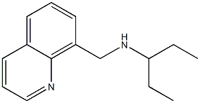 pentan-3-yl(quinolin-8-ylmethyl)amine Structure