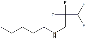 pentyl(2,2,3,3-tetrafluoropropyl)amine Structure