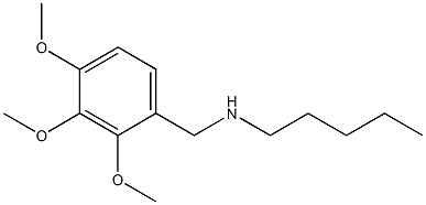 pentyl[(2,3,4-trimethoxyphenyl)methyl]amine Structure