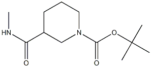 tert-butyl 3-[(methylamino)carbonyl]piperidine-1-carboxylate Structure