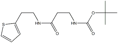 tert-butyl 3-oxo-3-[(2-thien-2-ylethyl)amino]propylcarbamate Structure