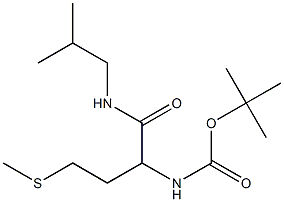 tert-butyl N-{1-[(2-methylpropyl)carbamoyl]-3-(methylsulfanyl)propyl}carbamate 구조식 이미지