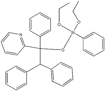 Triphenylpyridylphenyltriethoxysilane Structure