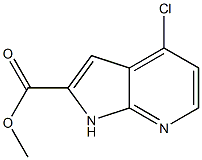 methyl 4-chloro-1H-pyrrolo[2,3-b]pyridine-2-carboxylate Structure