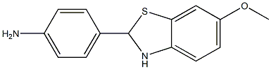 4-(6-METHOXY-2,3-DIHYDROBENZO[D]THIAZOL-2-YL)BENZENAMINE 구조식 이미지