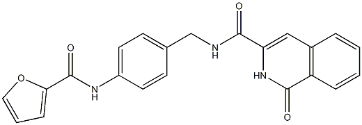 3-Isoquinolinecarboxamide,  N-[[4-[(2-furanylcarbonyl)amino]phenyl]methyl]-1,2-dihydro-1-oxo- 구조식 이미지