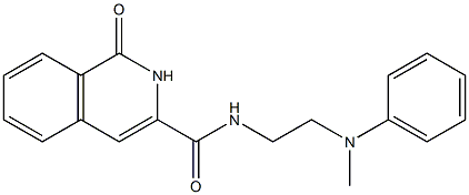 3-Isoquinolinecarboxamide,  1,2-dihydro-N-[2-(methylphenylamino)ethyl]-1-oxo- Structure