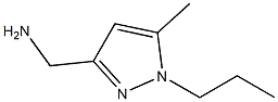 1H-Pyrazole-3-methanamine,  5-methyl-1-propyl- Structure