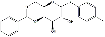 4-Methylphenyl 4,6-O-Benzylidene--D-thiogalactopyranoside Structure