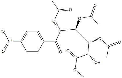 4-Nitrophenyl 2,3,4-tri-O-acetyl--D-glucuronic Acid, Methyl Ester 구조식 이미지