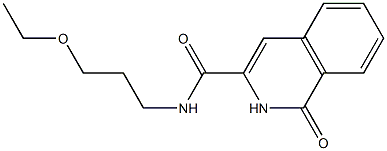 3-Isoquinolinecarboxamide,  N-(3-ethoxypropyl)-1,2-dihydro-1-oxo- 구조식 이미지