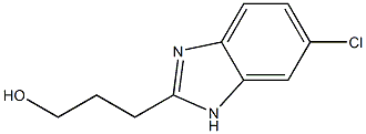 3-(6-chloro-1H-benzo[d]imidazol-2-yl)propan-1-ol Structure