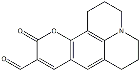 11-oxo-2,3,6,7-tetrahydro-1H,5H,11H-pyrano[2,3-f]pyrido[3,2,1-ij]quinoline-10-carbaldehyde 구조식 이미지