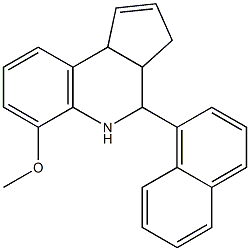 methyl 4-(1-naphthyl)-3a,4,5,9b-tetrahydro-3H-cyclopenta[c]quinolin-6-yl ether Structure