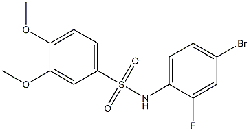 N-(4-bromo-2-fluorophenyl)-3,4-dimethoxybenzenesulfonamide Structure