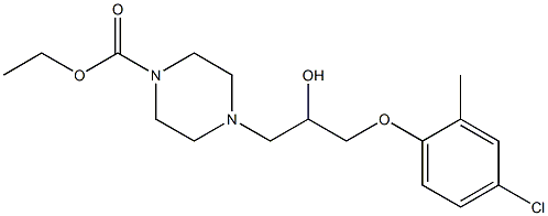 ethyl 4-[3-(4-chloro-2-methylphenoxy)-2-hydroxypropyl]-1-piperazinecarboxylate Structure