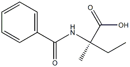 N-benzoylisovaline 구조식 이미지