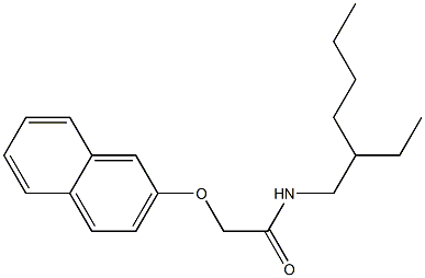 N-(2-ethylhexyl)-2-(2-naphthyloxy)acetamide 구조식 이미지