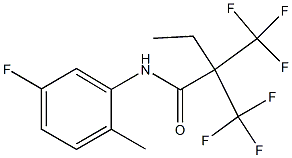 N-(5-fluoro-2-methylphenyl)-2,2-bis(trifluoromethyl)butanamide Structure