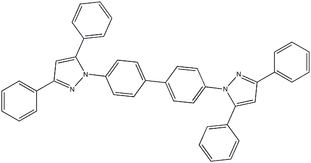 1-[4'-(3,5-diphenyl-1H-pyrazol-1-yl)[1,1'-biphenyl]-4-yl]-3,5-diphenyl-1H-pyrazole 구조식 이미지