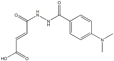 4-{2-[4-(dimethylamino)benzoyl]hydrazino}-4-oxo-2-butenoic acid 구조식 이미지