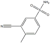 3-cyano-4-methylbenzenesulfonamide Structure