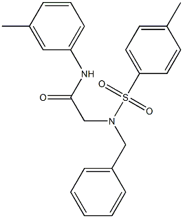 2-{benzyl[(4-methylphenyl)sulfonyl]amino}-N-(3-methylphenyl)acetamide 구조식 이미지