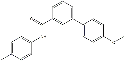 4'-methoxy-N-(4-methylphenyl)[1,1'-biphenyl]-3-carboxamide Structure