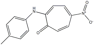 5-nitro-2-[(4-methylphenyl)amino]cyclohepta-2,4,6-trien-1-one 구조식 이미지