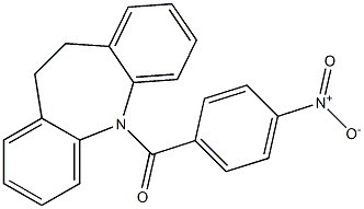 5-{4-nitrobenzoyl}-10,11-dihydro-5H-dibenzo[b,f]azepine 구조식 이미지