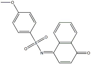 4-methoxy-N-(4-oxo-1(4H)-naphthalenylidene)benzenesulfonamide 구조식 이미지