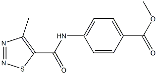 methyl 4-{[(4-methyl-1,2,3-thiadiazol-5-yl)carbonyl]amino}benzoate Structure