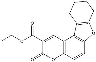 ethyl 3-oxo-8,9,10,11-tetrahydro-3H-[1]benzofuro[3,2-f]chromene-2-carboxylate Structure