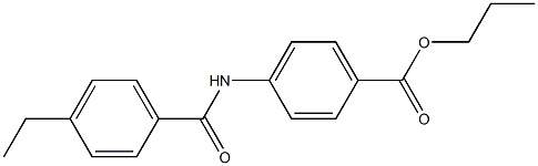 propyl 4-[(4-ethylbenzoyl)amino]benzoate 구조식 이미지