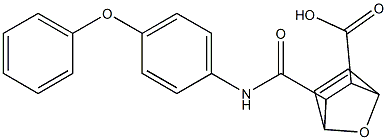 3-[(4-phenoxyanilino)carbonyl]-7-oxabicyclo[2.2.1]hept-5-ene-2-carboxylic acid Structure