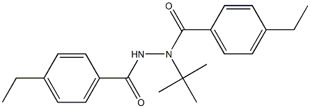 N-(tert-butyl)-4-ethyl-N'-(4-ethylbenzoyl)benzohydrazide 구조식 이미지