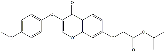 isopropyl {[3-(4-methoxyphenoxy)-4-oxo-4H-chromen-7-yl]oxy}acetate Structure