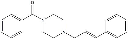 1-benzoyl-4-cinnamylpiperazine Structure