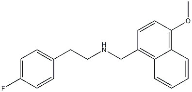 2-(4-fluorophenyl)-N-[(4-methoxy-1-naphthyl)methyl]ethanamine 구조식 이미지