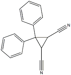 3,3-diphenyl-1,2-cyclopropanedicarbonitrile 구조식 이미지