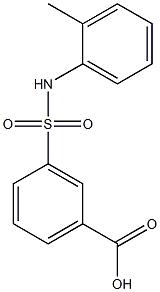 3-(2-toluidinosulfonyl)benzoic acid 구조식 이미지