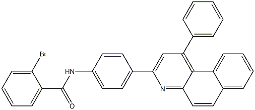 2-bromo-N-[4-(1-phenylbenzo[f]quinolin-3-yl)phenyl]benzamide Structure