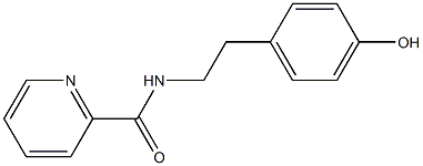 N-[2-(4-hydroxyphenyl)ethyl]-2-pyridinecarboxamide Structure