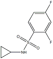 N-cyclopropyl-2,4-difluorobenzenesulfonamide Structure