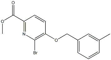 methyl 6-bromo-5-[(3-methylbenzyl)oxy]-2-pyridinecarboxylate Structure